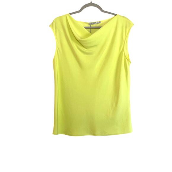MM. LaFleur The Rowling Top Soft Wave Citron Blouse Sz XL Sleeveless Career NWT - Picture 1 of 6